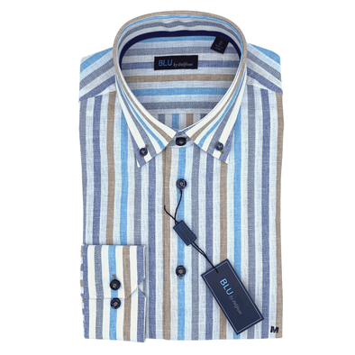 Blu by Polifroni Long Sleeve Sport Shirt - B-2249642