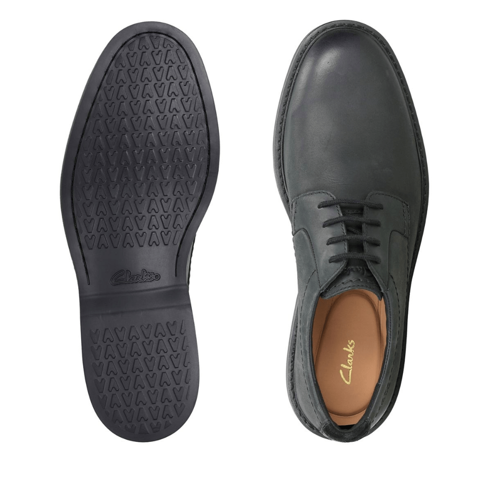Clarks Atticus Lace Black Leather Dress Shoe 26163239