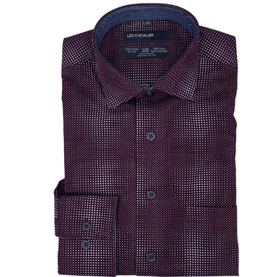 Leo Chevalier 100% Cotton Long Sleeve Sport Shirt - 427469 4898