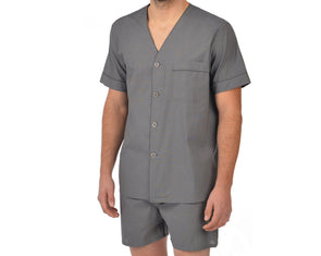 Majestic International Black & Grey Plaid Cotton Pyjamas - 99981-099