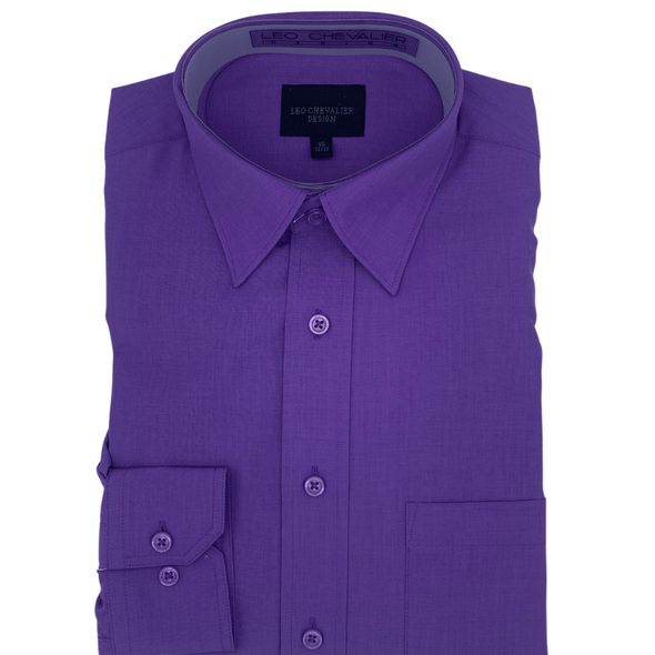 Leo Chevalier Long Sleeve Dress Shirt - 225156 - Assorted Colours