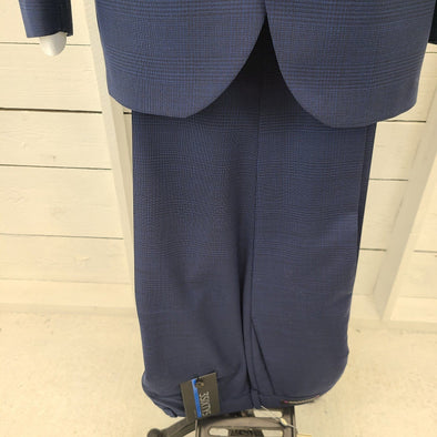 Jack Victor Blue Checkered Suit Separate Pant - SP3022 *Pant Only*