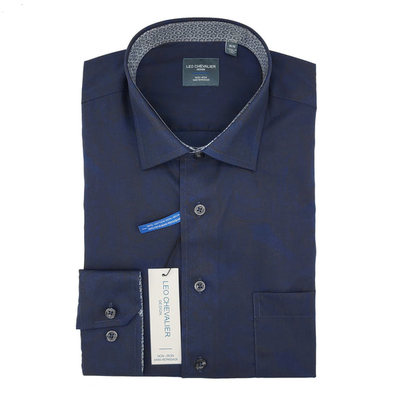 Leo Chevalier L/S Non-Iron Spread Collar Sport Shirt - 525450 1998