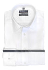 Leo Chevalier Dress Shirt - White 100% Cotton - Non Iron