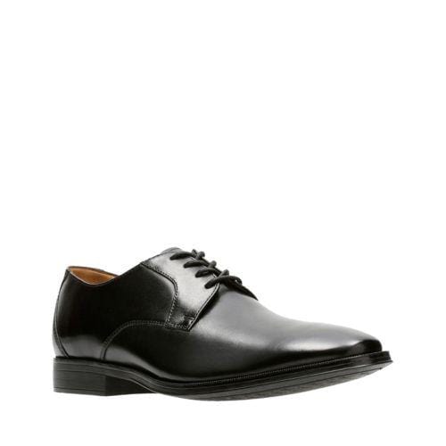 Clarks Gilman Lace Black Leather 26127654