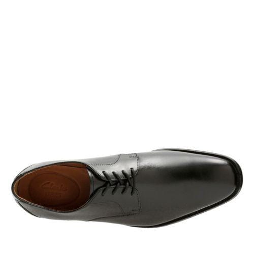 Clarks Gilman Lace Black Leather 26127654