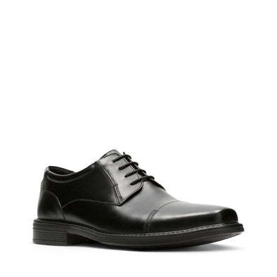 Bostonian Commonwealth Wenham Cap Black Leather Shoes - 26130510