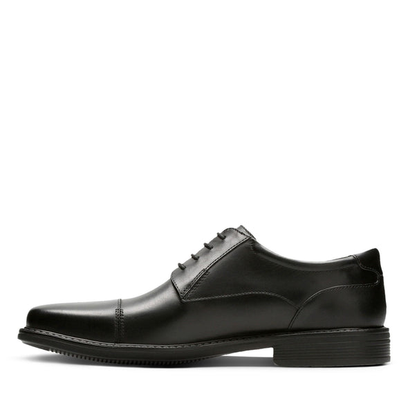 Bostonian Commonwealth Wenham Cap Black Leather Shoes - 26130510