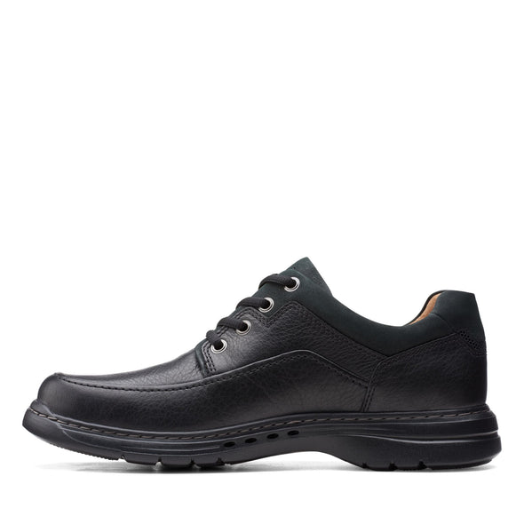 Clarks Un Brawley Lace-up Leather Shoe - Black 26151336