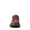 Clarks Un Brawley Lace-Up Leather Shoe- Mahogany Leather - 26151789