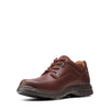 Clarks Un Brawley Lace-Up Leather Shoe- Mahogany Leather - 26151789