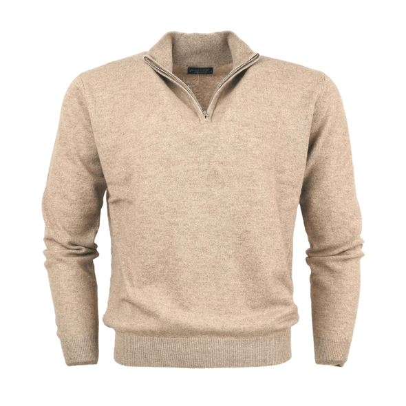 EVSEG Cashmere 1/4 Zip Sweater - 3015 - 137 - Assorted Colours