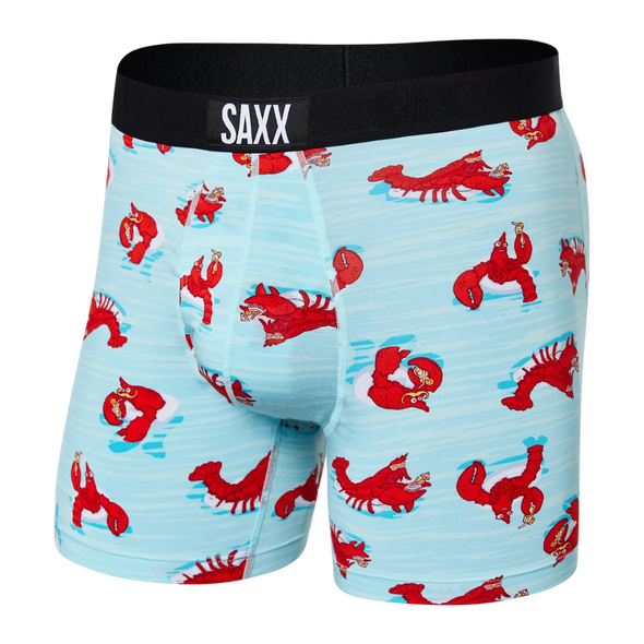SAXX Ultra Super Soft Relaxed Fit Boxer Brief - SXBB30F Lobster Lounger- Aqua LLA