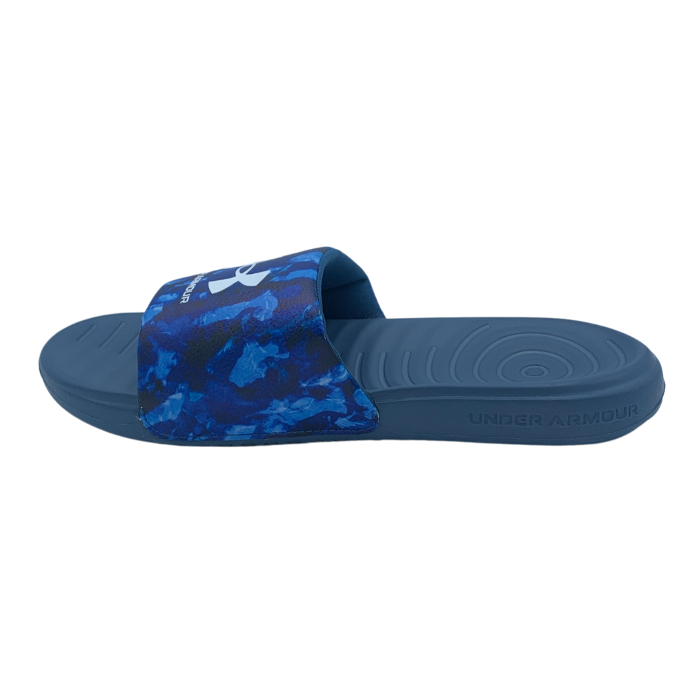 Blue under armour slides clearance