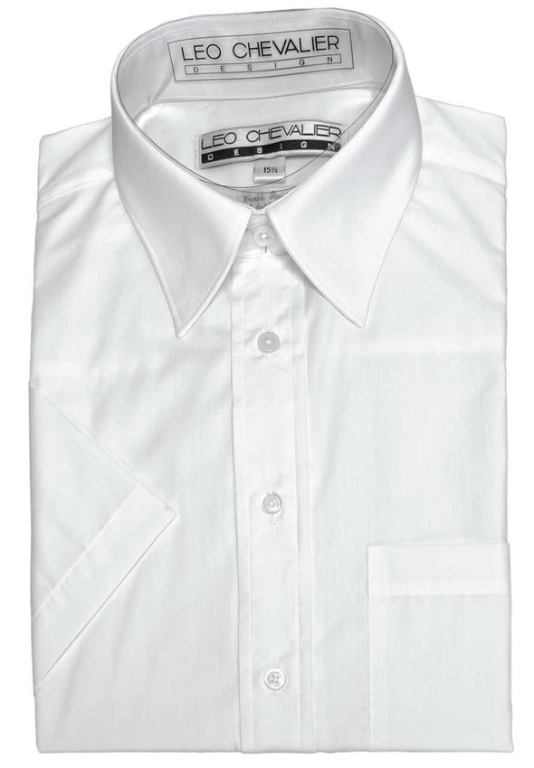 Leo Chevalier Dress Shirt - White Short Sleeve