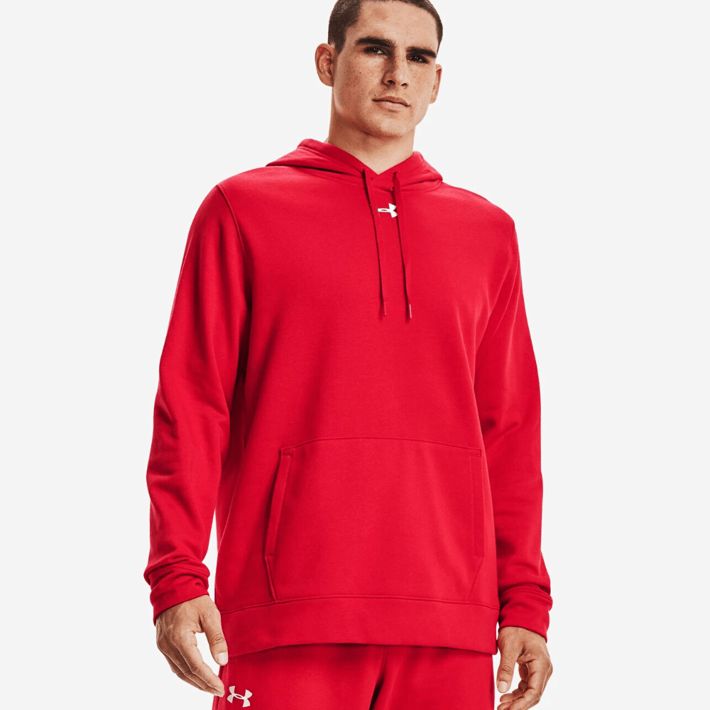 Under Armour Hustle Fleece Hoodie - 1300123 - Assorted Colours - Red 600 /  XS