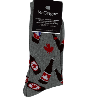 McGregor Maple Leaf Combed Cotton Cushion Crew Socks - MGM223CR01002
