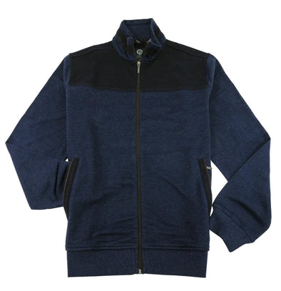 Viyella Long Sleeve Full Zip Mock Neck Sweater - 457541