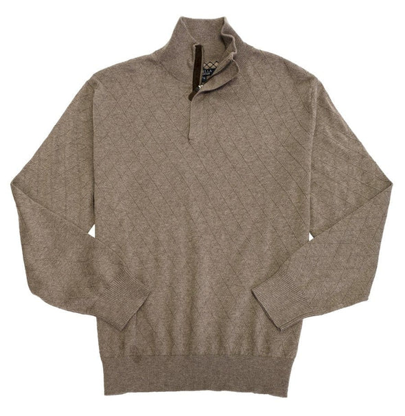 Viyella London Cashmere Blend Hidden 1/4 Zip Sweater - 457650 - Assorted Colours