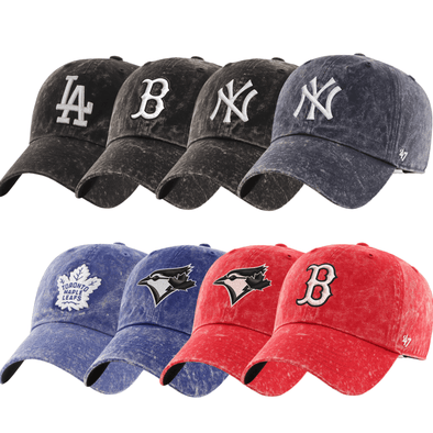 Boston Red Sox 47 Brand Vintage Navy Clean Up Hat with Red B Logo