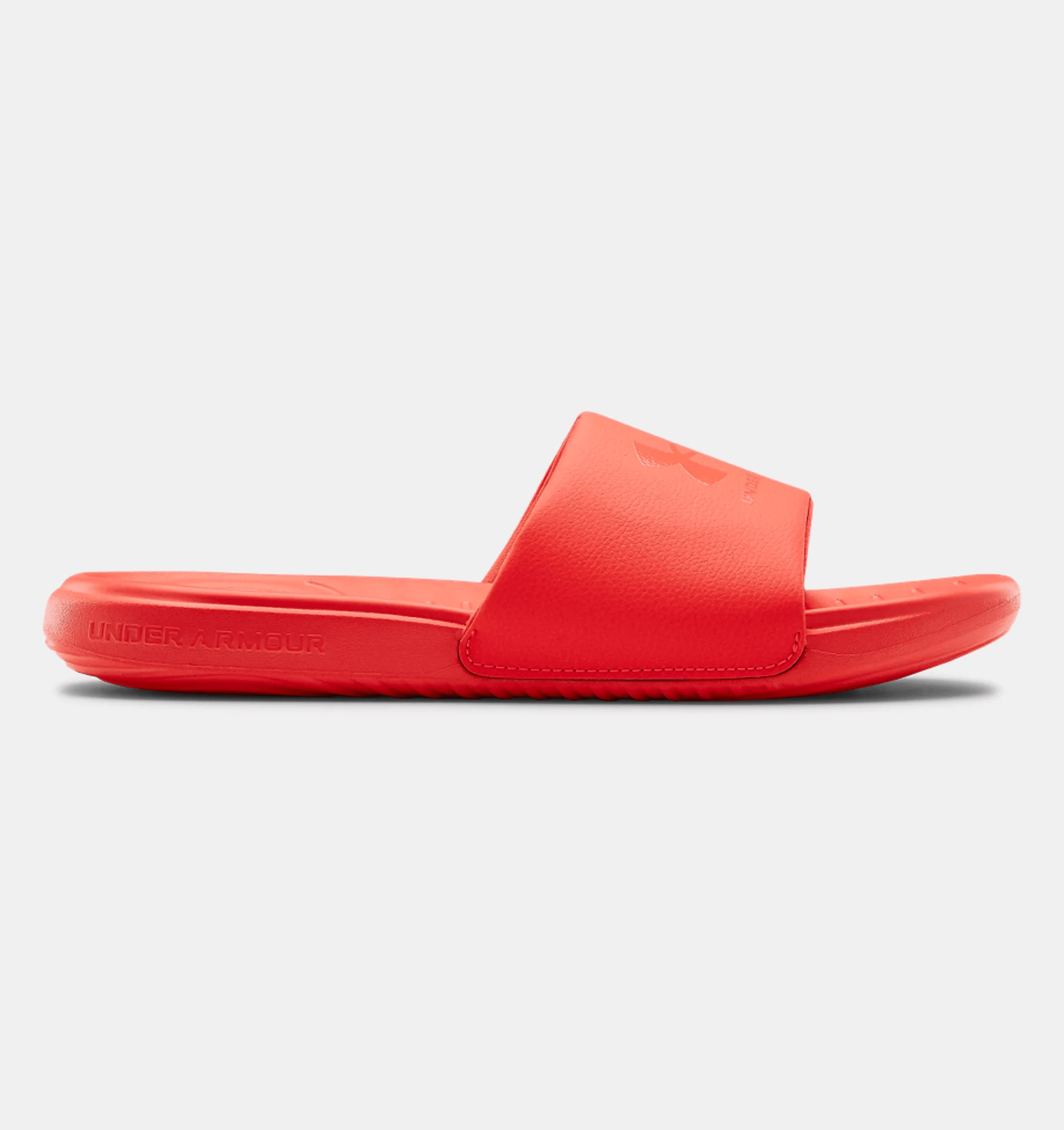 Orange under armour hot sale slides