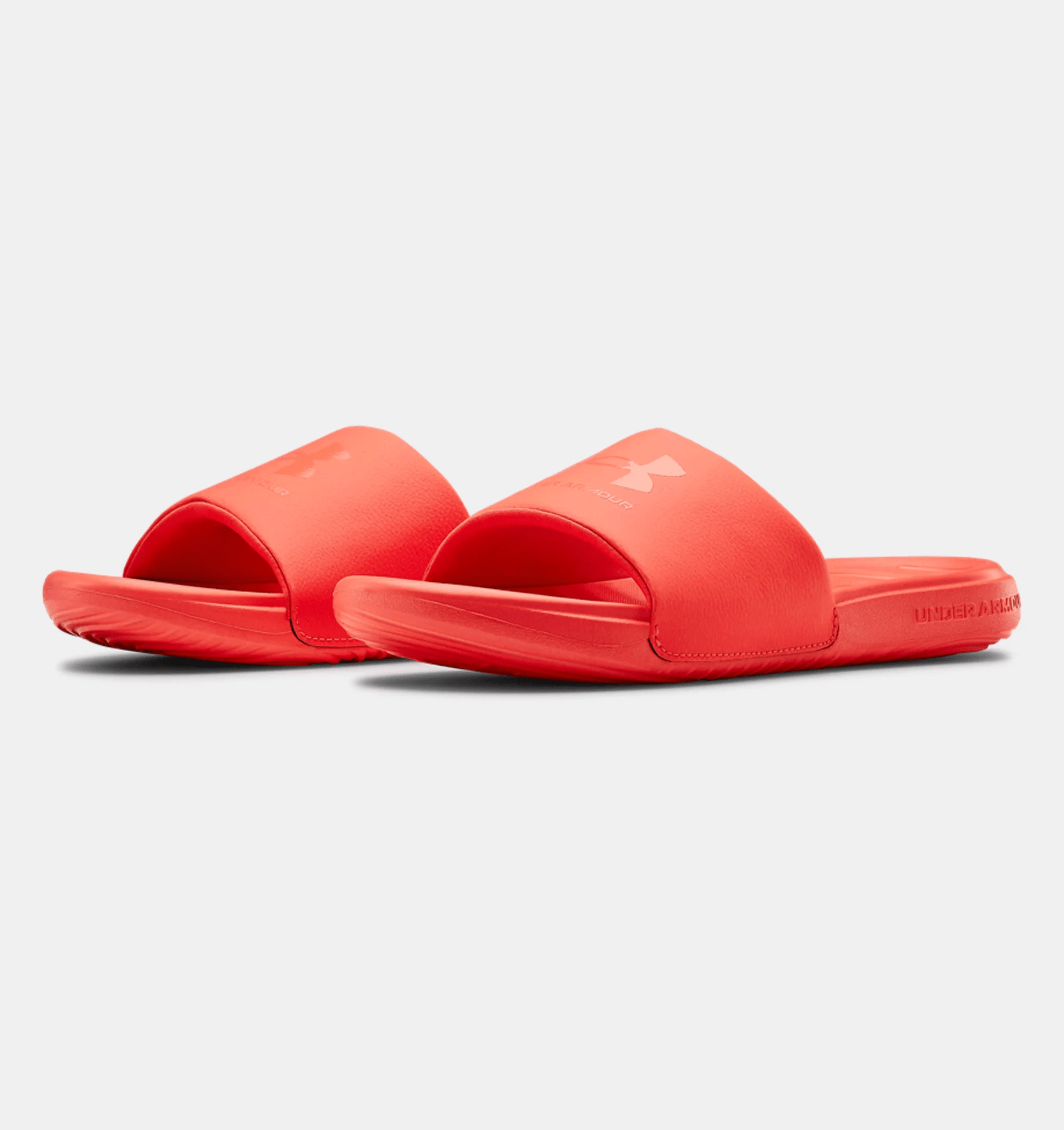 Under armour 2025 red slides