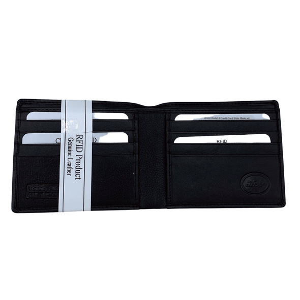 Bifold Wallet 8 Credit Card Slots Made with Genuine Leather - 1007 - Multi Colours