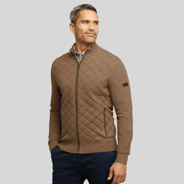 Bugatti Diamond Quilted Knit Jacket - 7600 25523