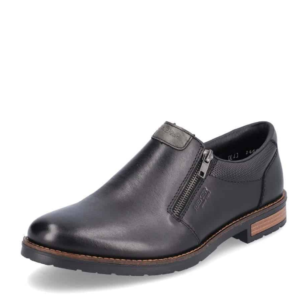 Rieker Black Slip On Dress Shoe 14661 00