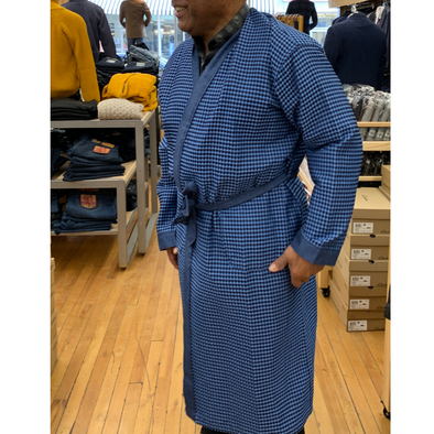 Summer-stripe seersucker robe, Majestic, Shop Men's Bathrobes Online