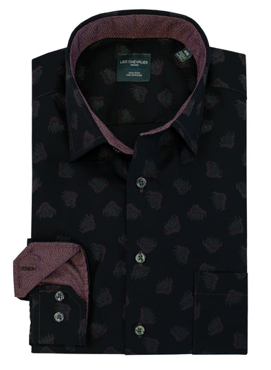 Leo Chevalier L/S Non-Iron Spread Collar Sport Shirt - 525465 0998