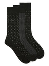 Calvin Klein Mercerized Cotton Blend 3-Pack Dress Socks - CKM201DR02C001/002