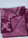 Dion pocket square Fuchsia Shadow -  100% silk