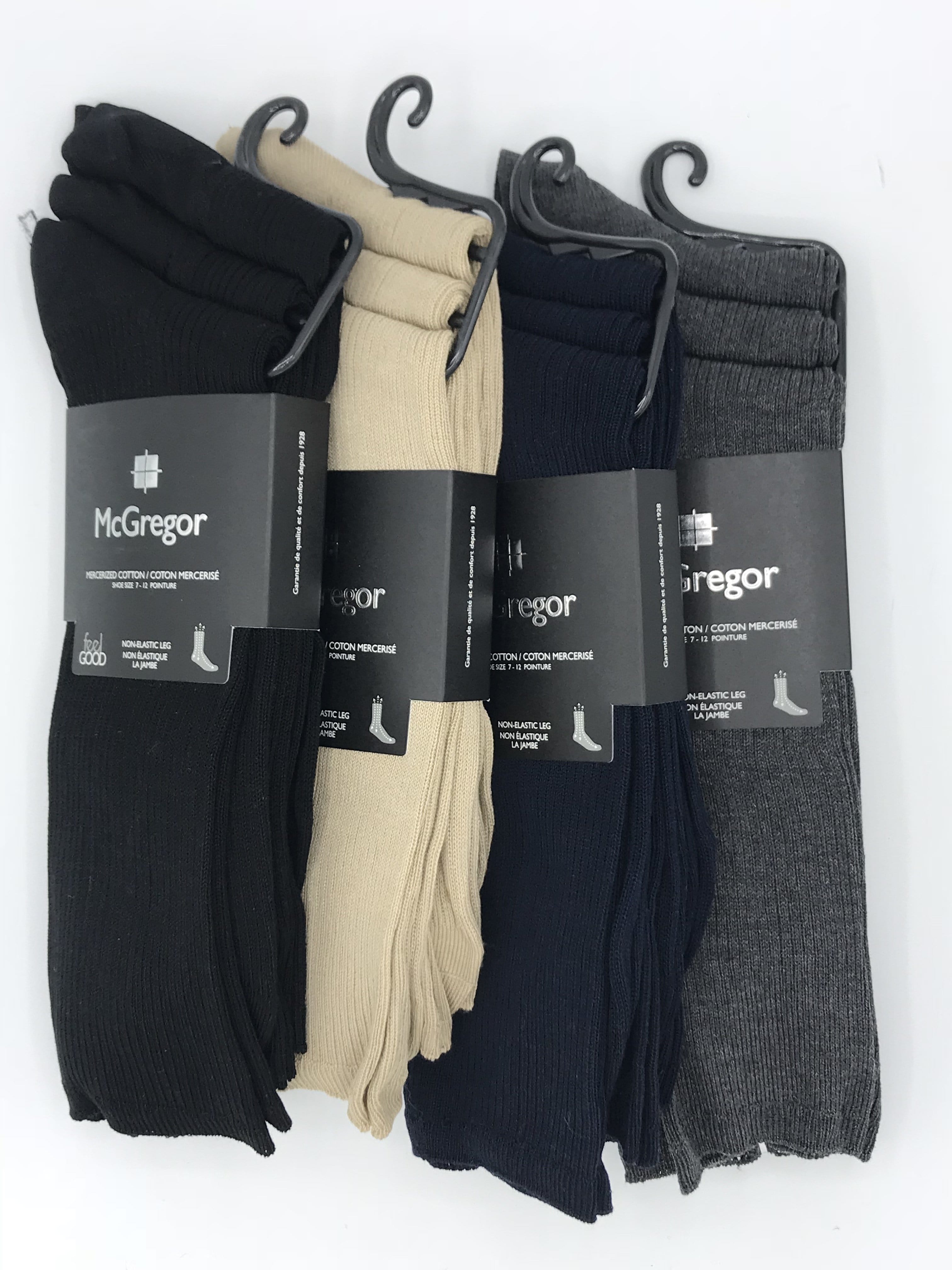 McGregor Non-Elastic 3-Pack Mercerized Cotton Socks - MML122