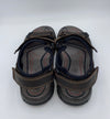 IMAC Italian Leather Velcro Sandals Dark Brown - 196264 3403/003