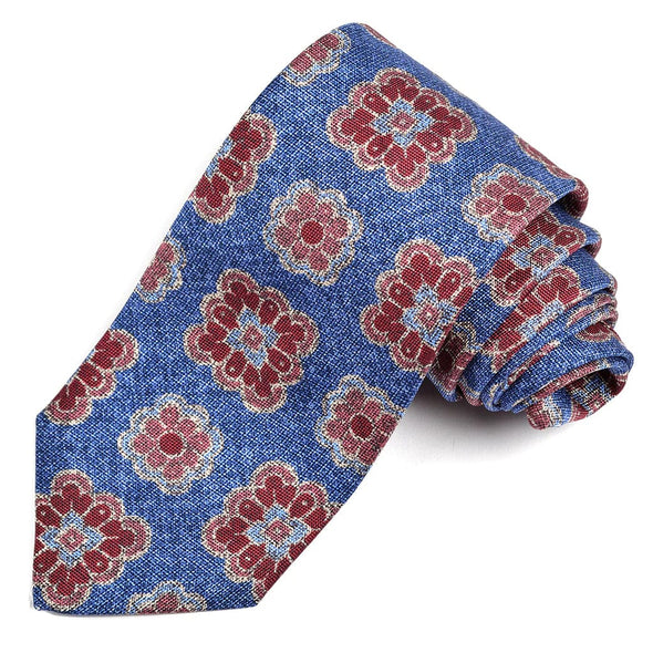 Dion 'Large Floral Medallion' Pattern Tie - N36210 - Assorted Colours