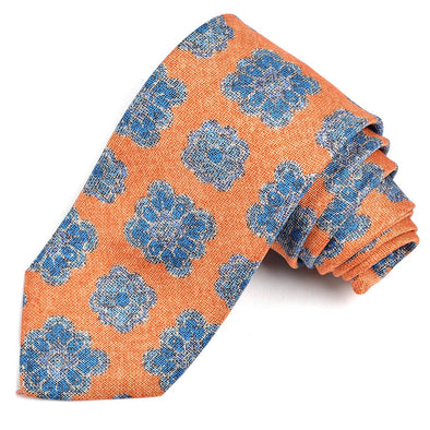 Dion 'Large Floral Medallion' Pattern Tie - N36210 - Assorted Colours
