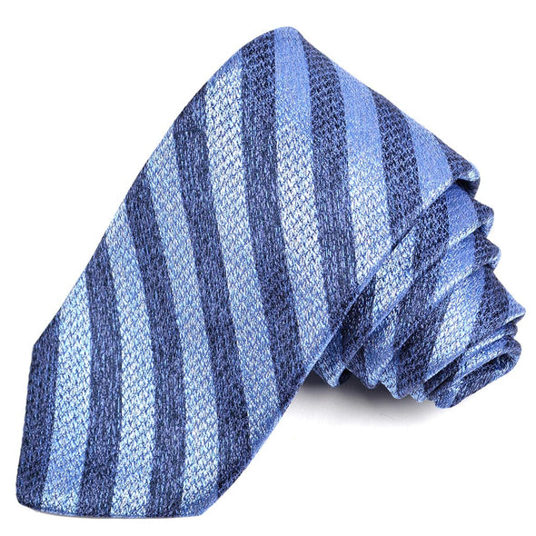 Dion 'Melange Textured Stripe' Pattern Tie - P43410 - Assorted Colours
