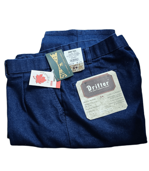 Drifter Pleated Blue Jeans