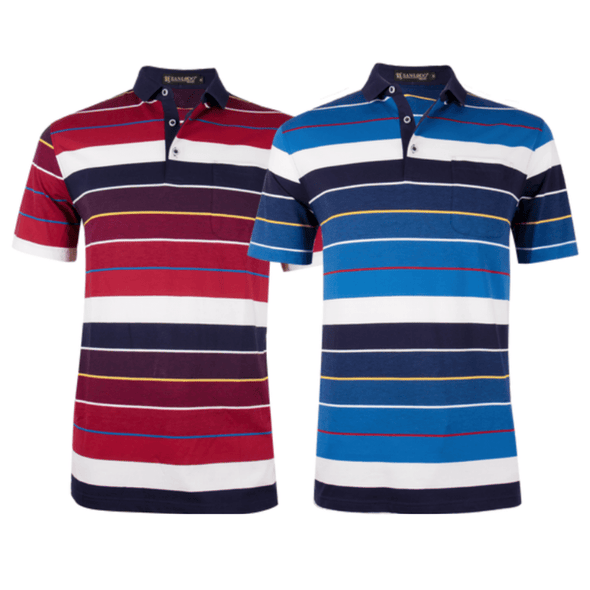San Lodo Striped Short Sleeve Polo Shirt - PLS-9250