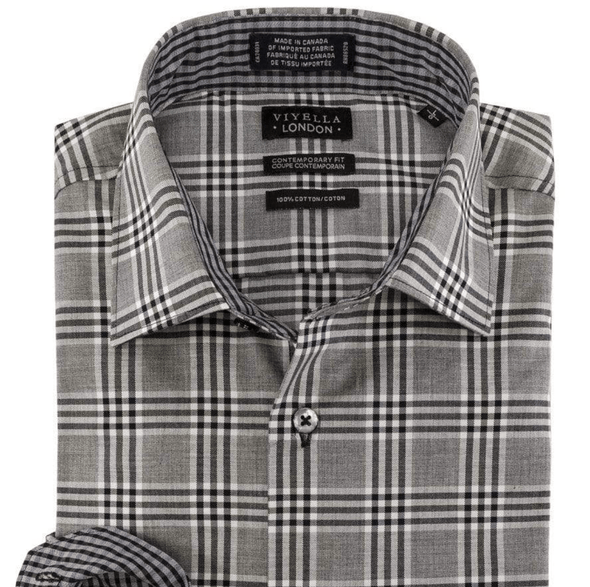 Viyella London 100% Cotton Long Sleeve Sport Shirt - 457873