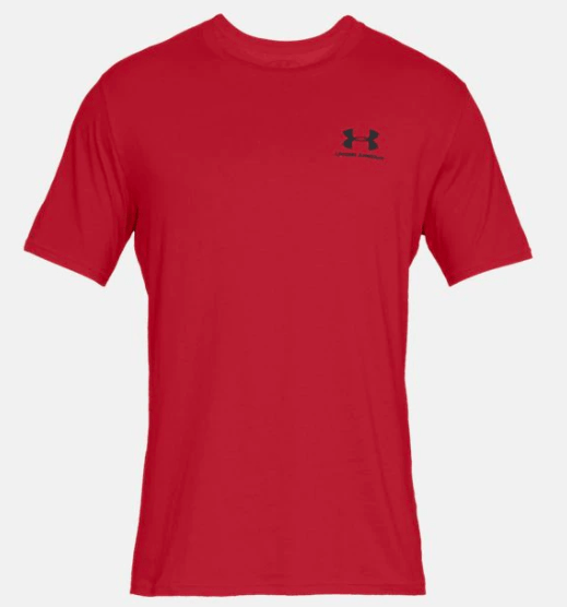 Under Armour Sportstyle Left Chest T Shirt Red M