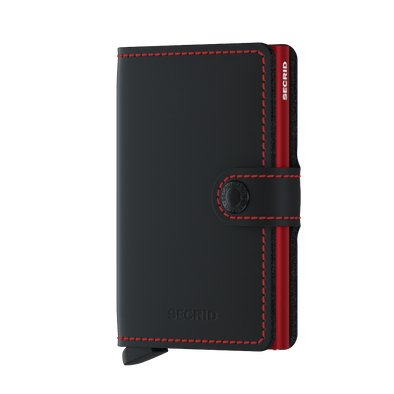 Secrid Mini Wallet-Matte Black-Red