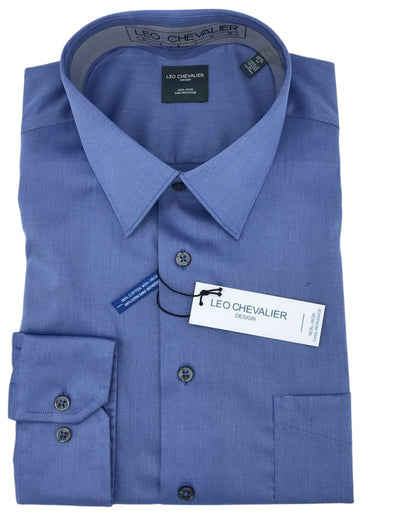 Leo Chevalier 100% Cotton Dress Shirt Tall Sizes - 225121 QT - Assorted Colours