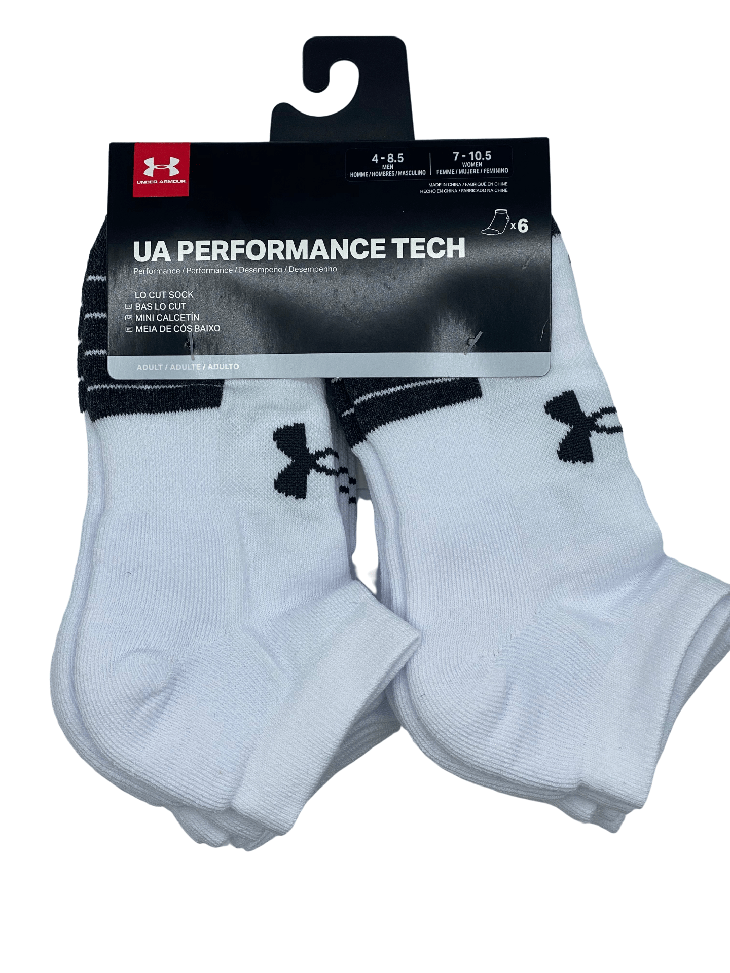 Under armour resistor top crew socks 6 pack