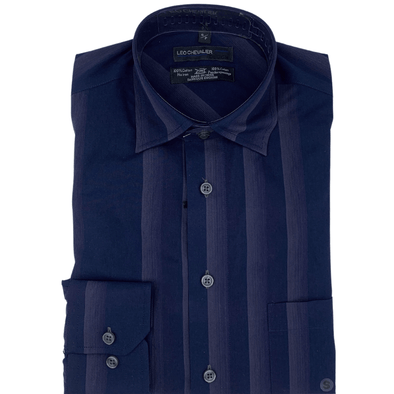 Leo Chevalier 100% Cotton Long Sleeve Sport Shirt - 425464