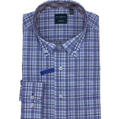 Leo Chevalier Long Sleeve 100% Cotton Sport Shirt - 529485
