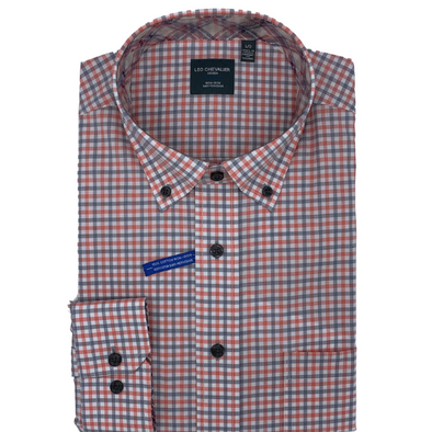Leo Chevalier Long Sleeve 100% Cotton Sport Shirt - 529486