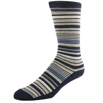 McGregor Cotton Cushion Sole Striped Socks - Navy - MGM201CC52003