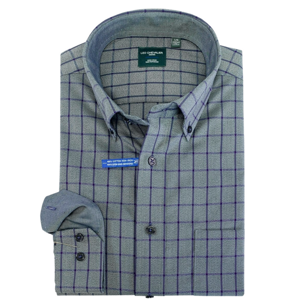 Leo Chevalier Long Sleeve Sport Shirt - 523485 1798